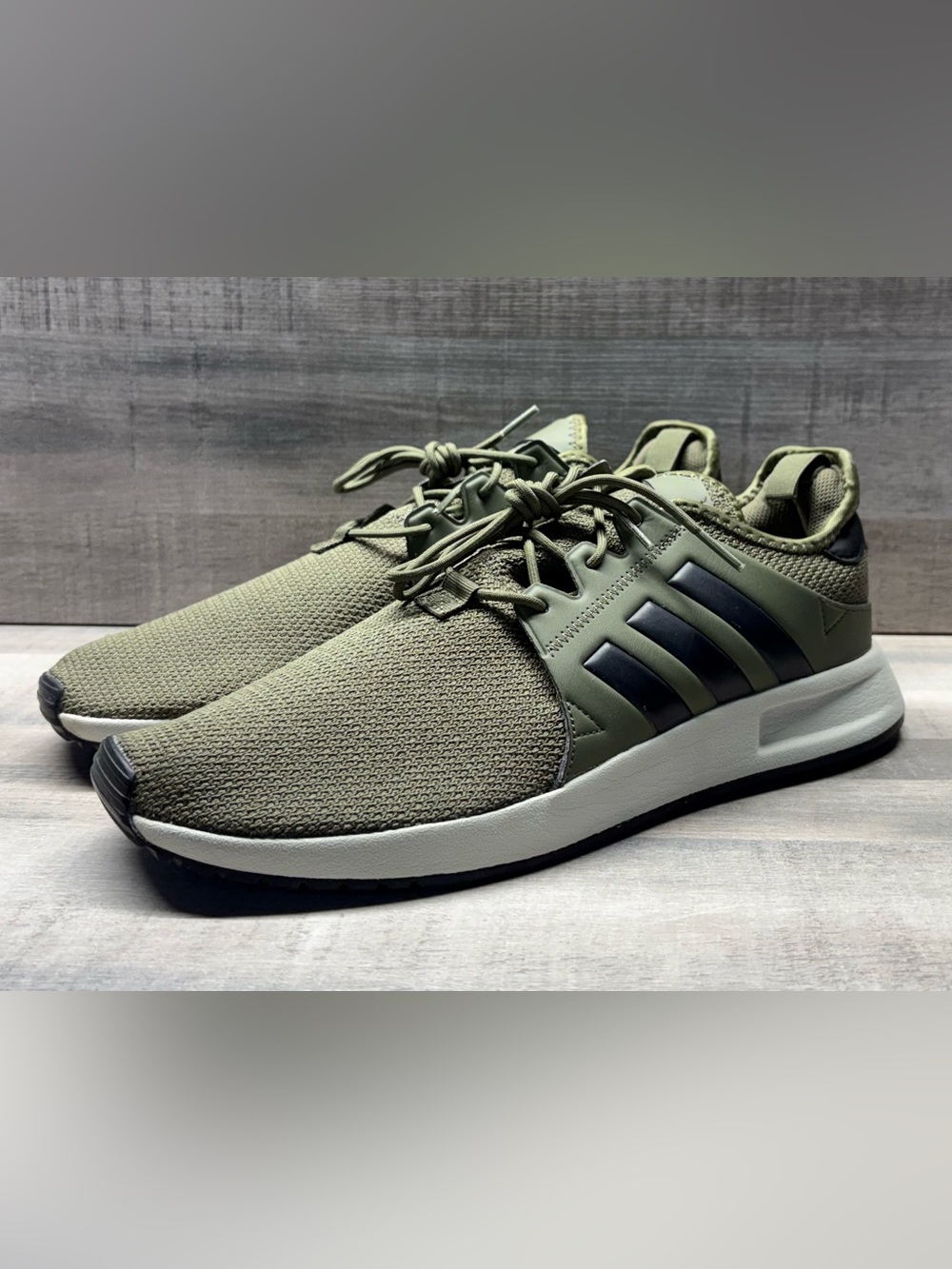Adidas Originals X_PLR EE4579 Men’s 11 Raw Khaki Black White Sneakers